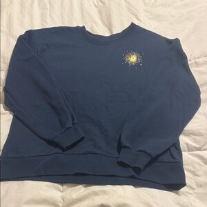 C&C California - Blue Sweatshirt with Yellow Starburst - Medium